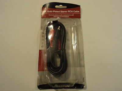 Recton 6-Ft Gold Plated Stereo RCA Cable ACG72