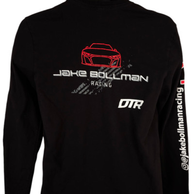 Jake Bollman Racing T Shirt Mens Size Medium Black Stock Car Racing DTR