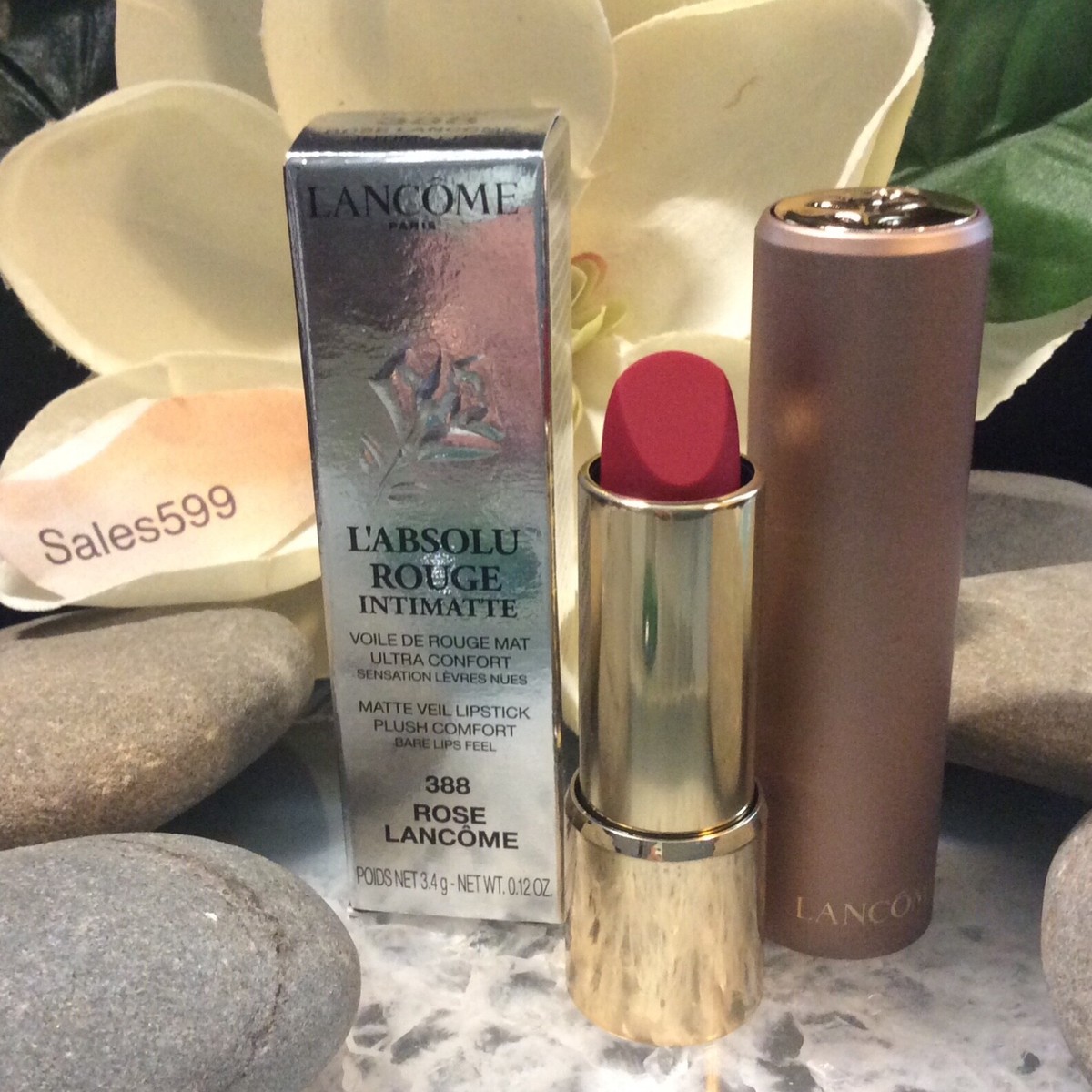 Lancome L'Absolu Rouge Intimatte 388 ROSE LANCOME Lipstick Full