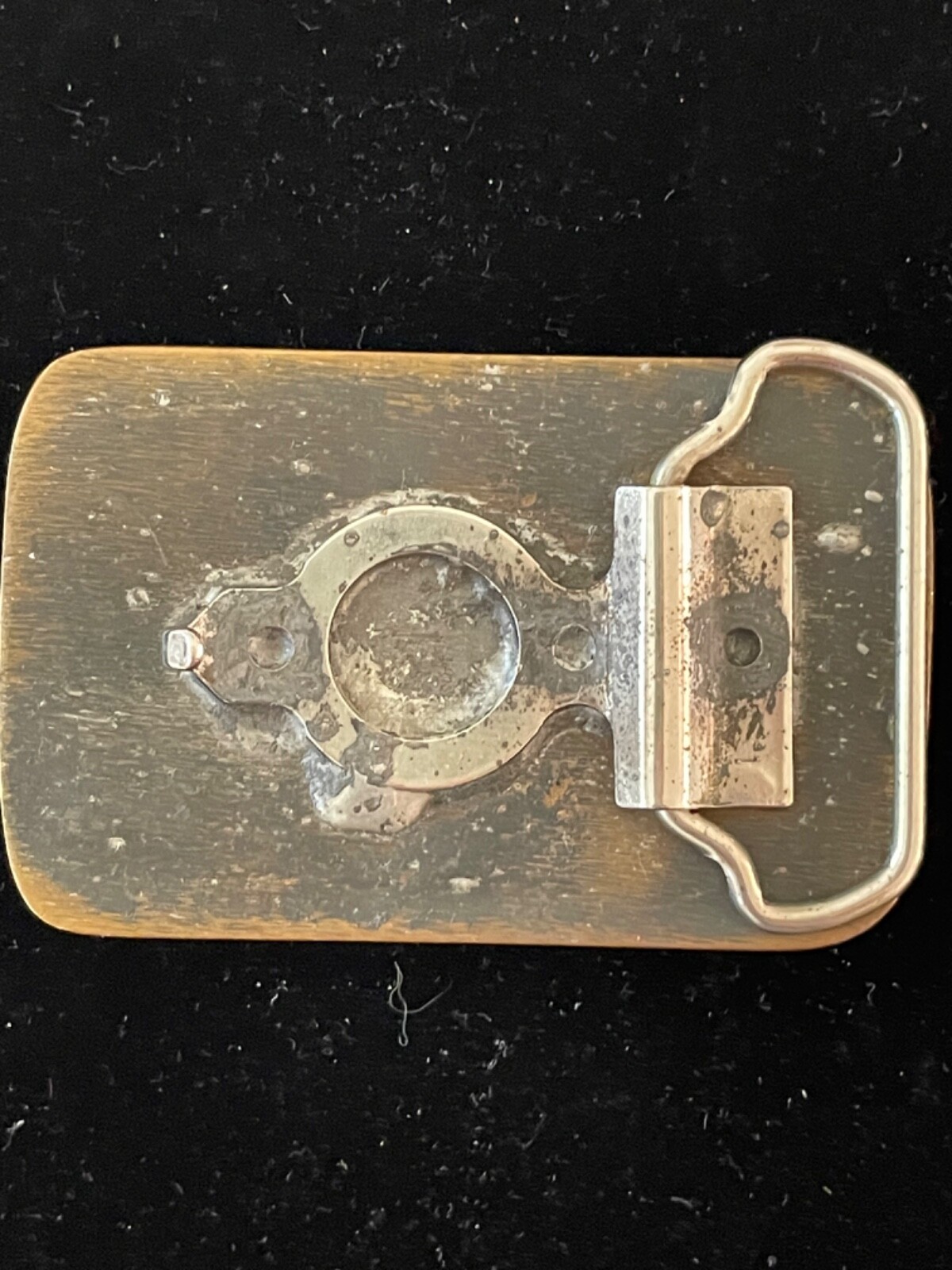 Solid Brass Handmade Rustic Heavy Belt Buckle - image 4