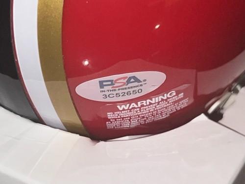 RODDY WHITE ATLANTA FALCONS 4 X PRO BOWL PSA SIGNED THROWBACK MINI HELMET - Picture 3 of 3