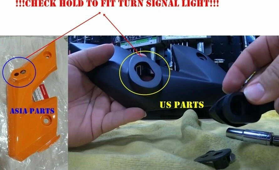 9X Juego de carenado genuino Honda Grom125 Grom 125 msx125sf + calcomanías blanco perla Foto 4 de 4