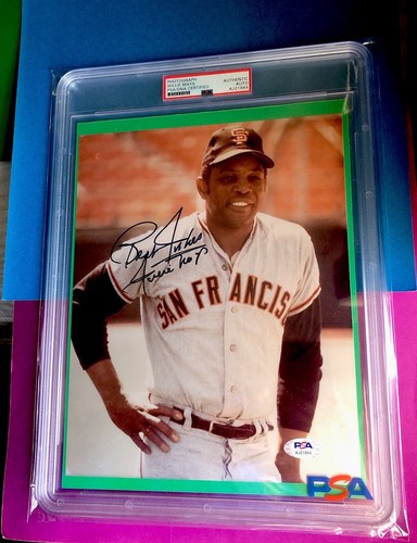 Willie Mays Signed 8x10 Color photo - PSA/DNA - “SAY HEY” - GIANTS - BEAUTY - - Picture 4 of 7