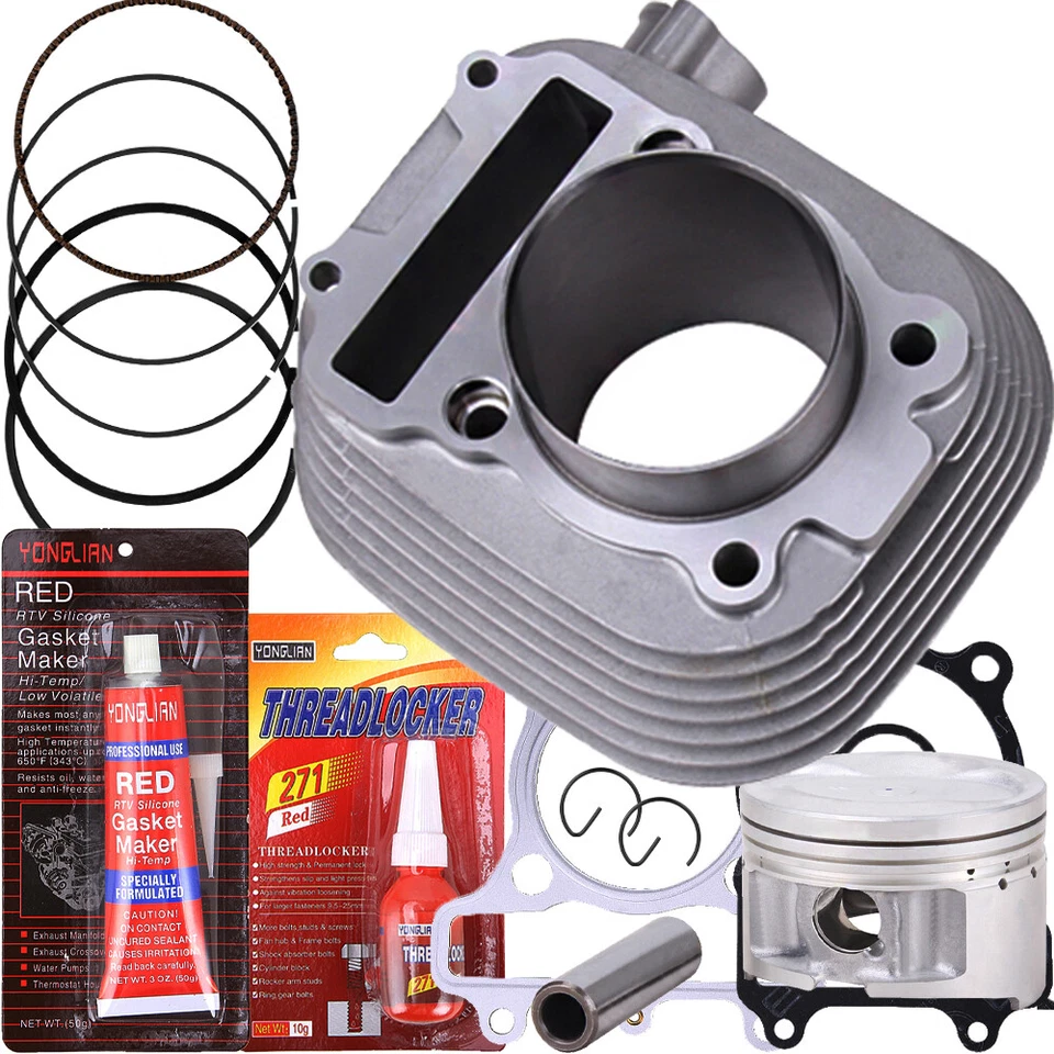 71mm 229cc Cylinder Piston Gasket Kit for Yamaha Bear Tracker Timberwolf YFM 250 — 第 3/4 张图片