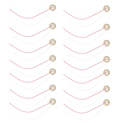  18 Pcs Piezoelektrikumkeramik Gitarren-Piezo-Wandler-Tonabnehmer -Summerscheibe