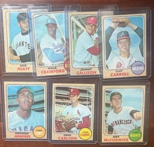 Set Builders: 1968 Topps 400-599 VG/EX & better, no creases, FREE shipping