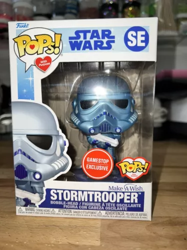 NEW Funko POP! Stormtrooper, MAKE-A-WISH, Star Wars, GameStop Exclusive