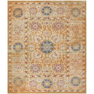 SAFAVIEH Sutton Collection SUT402C Gold / Ivory Rug