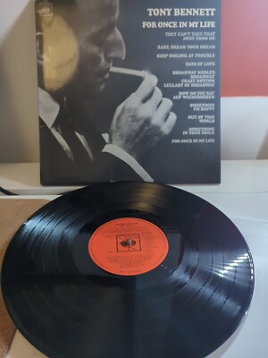 TONY BENNETT For Once In My Life 1967 UK LP John Bunch Lou Levy EX EX+ FREE POST