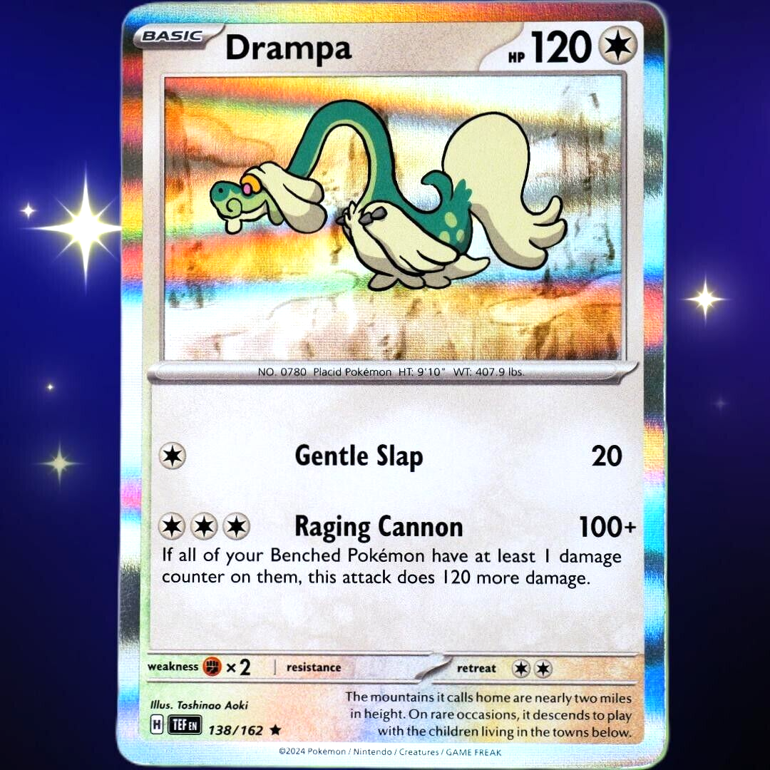 drampa pokemon card holo Pokemon - Scarlet & Violet - Obsidian Flames - Drampa - 161/197 main image 1