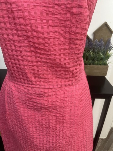 Anne Klein Women Shift Dress Size 14 Sleeveless Pink Round Neck Zipper Back - Picture 3 of 13