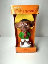 Dakin’s Looney Tunes Goofy Gram Speedy Gonzales In Original Box (1976)