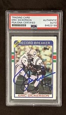 Eric Dickerson Signed 1988 Topps Colts Rams   Legend PSA Slabbed HOF Auto
