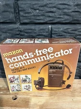 VINTAGE MAXON HANDS FREE COMMUNICATOR 49-S FM TWO-WAY RADIO HEADSET