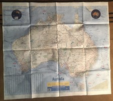 large wall map of Australia & territories, vintage 2003