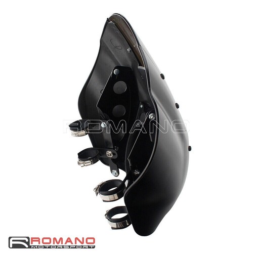 Fairing Windscreen For Softail FXBB FXLR 2018-21 35mm-49mm Fork 5 3/4" Headlight - Picture 4 of 6