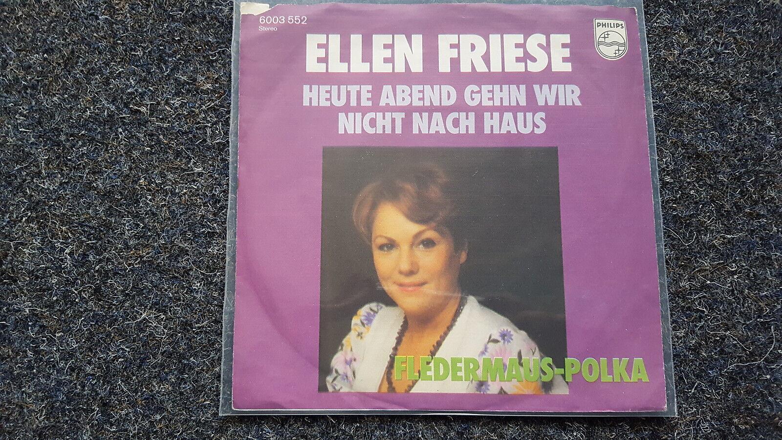 7"" Single Vinyl Ellen Friese - Heute Abend gehn wir nicht nach Haus
