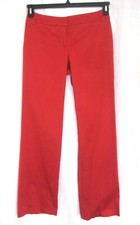 Vtg Esprit Red Cotton Low Rise Wide-Leg Chino Womens Sz M
