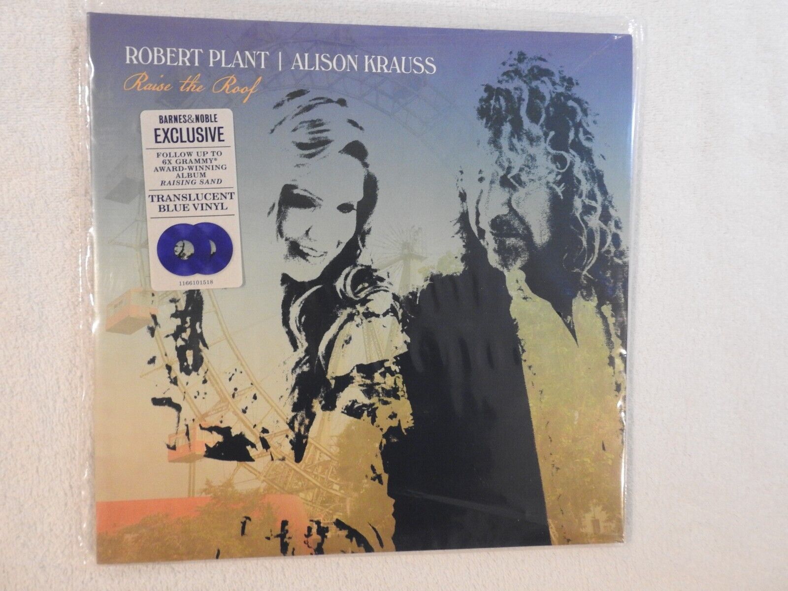 Robert Plant Alison Krauss "Raise The Roof" BRAND NEW 2 TRANSLUCENT BLUE VINYL!