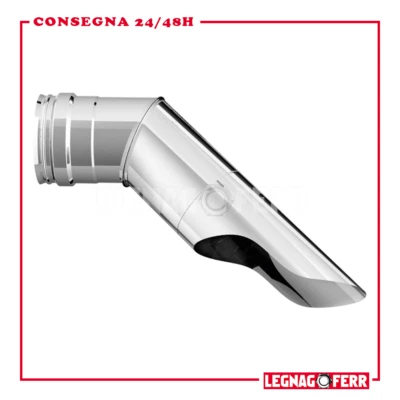 Terminale Scarico A Becco D.80mm Stufe Pellet Acciaio Inox Aisi 316L Apros TERM