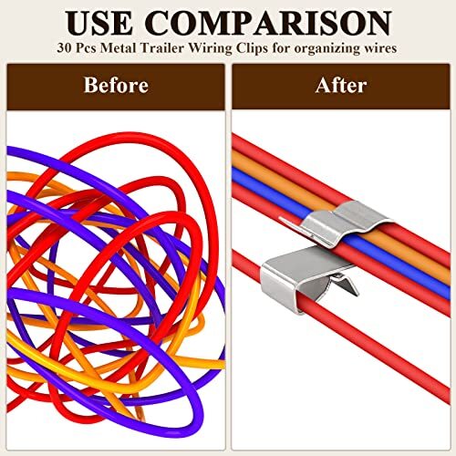 30 Pcs Trailer Frame Wire Clips Stainless Steel Metal Wire Clip eBay