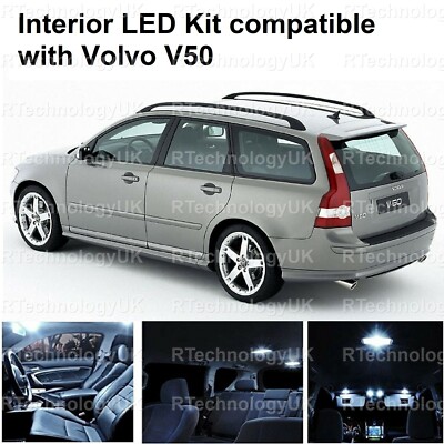 PREMIUM LED INNEN UPGRADE KIT GLÜHBIRNEN SET XENON kompatibel mit VOLVO V50 