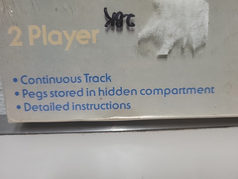 Vintage Cribbage Solid Wood Board Pavilion Track 80s with Pegs No. 62