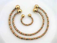 Magnetic pure copper adjustable bracelet, ring  anklet set with 6 magnet, gift