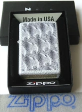ZIPPO  3-D FLAMES DESIGN Lighter 46599 Glacier MINT In BOX 2025 NEW Hooks