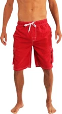 New Slightly Irregular Norty Big Mens Cargo Striped Boardshort Swim Trunks