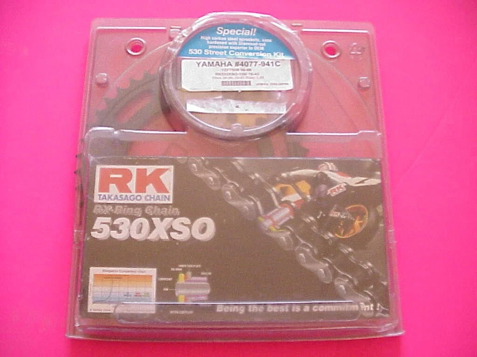 Kit de piñón de cadena de conversión 94-98 Yamaha YZF750R RK XSO 530 Foto 2 de 3