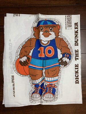 Dickie The Dunker Basketball Player Spring Mills Pillow Doll UNCUT- NOS