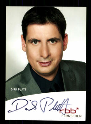 Dirk Platt Rbb Autogrammkarte Original Signiert ## BC 183083