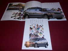 1991 Plymouth Voyager Gramd Voyager Big 30 Page Catalog 91 Sales Brochure