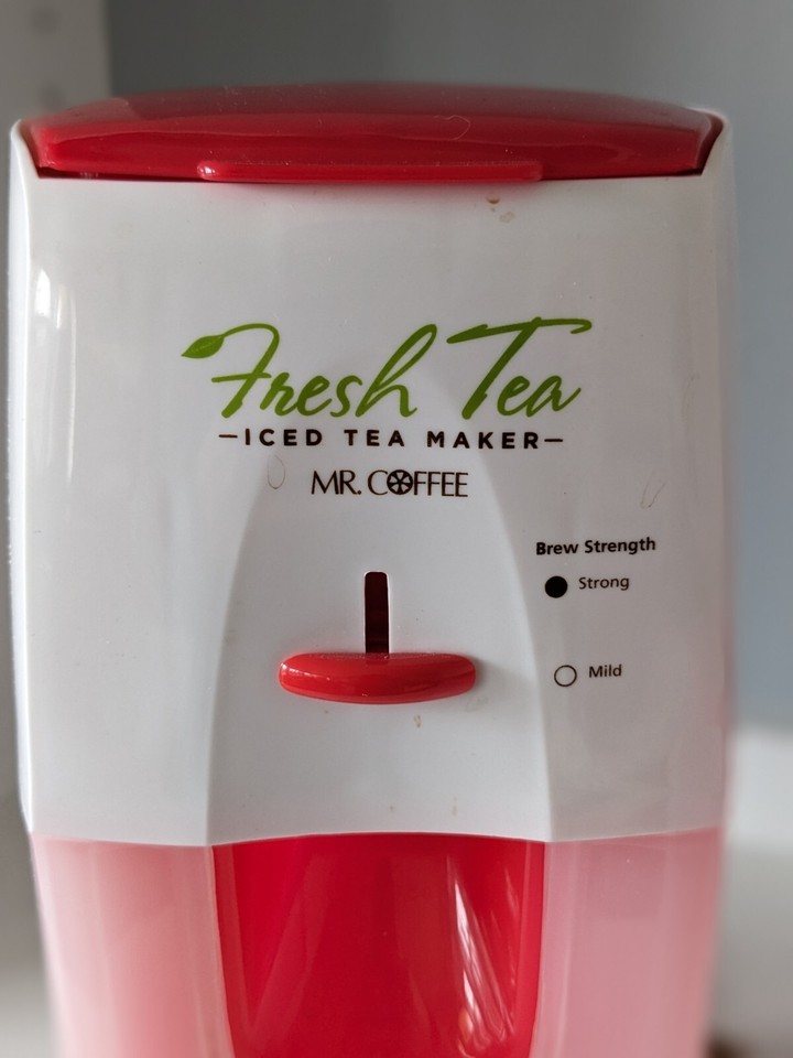 Mr. Coffee Fresh Tea Iced Tea Maker 3 Quart w/Pitcher TM75RS Red TESTED