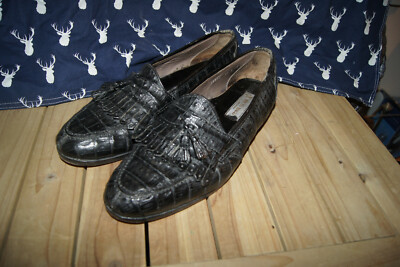 Bruno Magli Leather Alligator Loafers Size 11 s-l400.jpg main image 2
