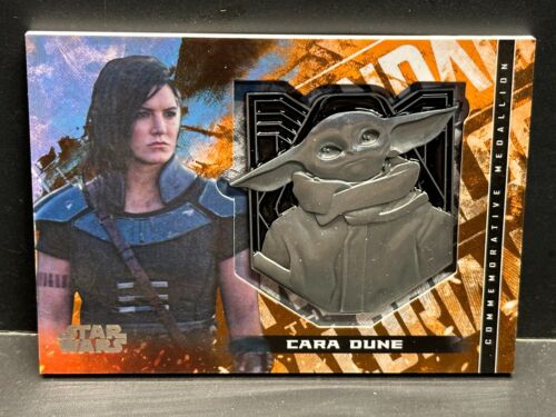 Cara Dune 2020 Topps Star Wars Mandalorian The Child Baby Yoda Medallion #M-CDC - Picture 1 of 2