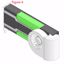 NVIDIA Tesla K20 / K40 / K80 / M10 / M60 graphics card Cooling fan
