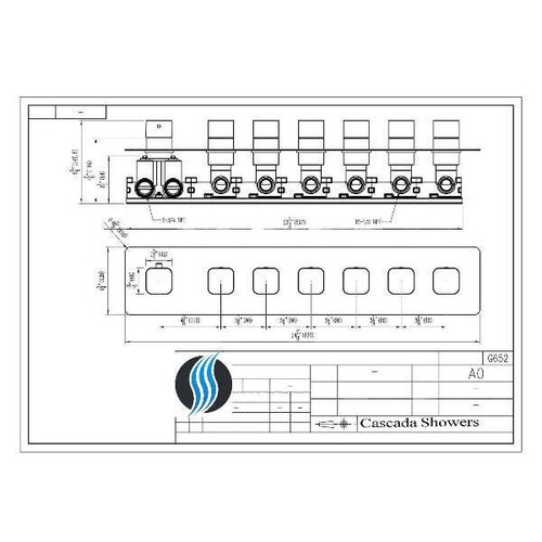 17"x28" Luxurious recessed waterfall & rainfall LED shower system – 7 knob - Picture 9 of 12