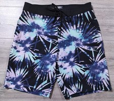 No Boundaries Swim Trunks Adult Size 30 Tie Dye Colorful Swimwear Mens