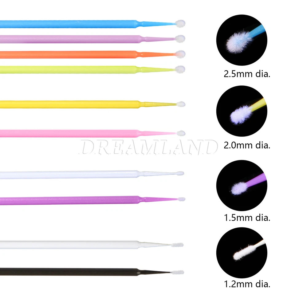 100 Microbrush Micro Brush Applicator Tips (Regular, Fine, Super Fine) - Image 4 of 4