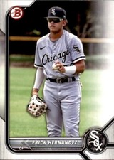 LOT OF 20 2022 BOWMAN DRAFT  BASE PROSPECT BD57 ERICK HERNANDEZ  WHITE SOX
