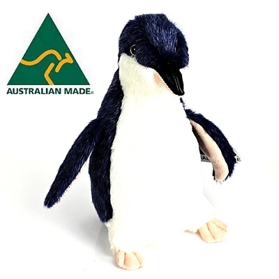 Australian Made Blue Fairy Penguin Bird Soft Plush Stuffed Toy Animal Souvenir