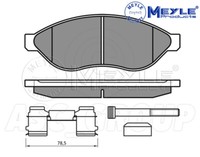 Meyle Bremsbelagsatz, Vorderachse Mit Anti Quietsch Platte 025 244 6819/W2