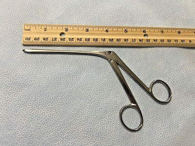 Aesculap MA321R Well-Blakesley Fenestrated Nasal Forceps 4mm X 4.5