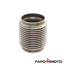FAPO 2.75" ID T304 SS EXHAUST FLEX BELLOWS 4" Long Joint Pipe ULTRA STRONG