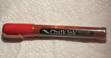 Chalk Ink Wet Wipe Markers, 6mm Clown Nose Red - New - Still Sealed