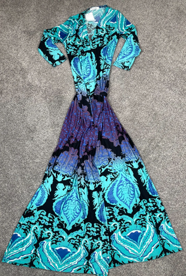 #ad Vintage Weekend Dress Womens Small Wrap Maxi Ombre Stretch Nordstrom Rack NEW $24.99