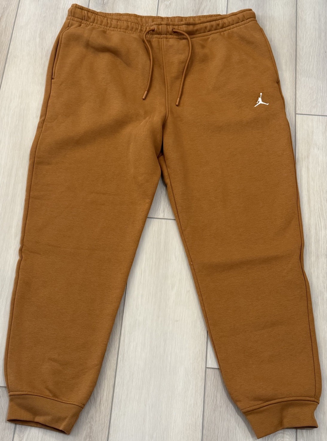 Jordan Pants Brown Fleece Joggers Sweatpants Jumpman FV7277-228 Men Size XL