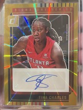 2025 Panini Donruss TINA CHARLES Signature Series AUTO WNBA GOLD HOLO /10